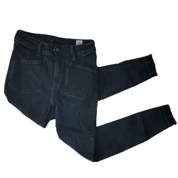 Free People We The Free Ivy Released Hem Skinny Jeans In Seal Blue Size 26 - Picture 4 of 8